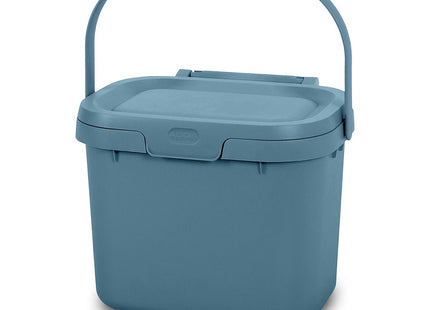 Addis Everyday Kitchen Food Waste Compost Caddy Bin, 4.5 Litre, Air Blue 518695