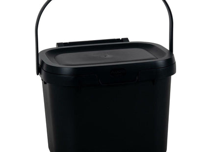 Addis Everyday Kitchen Food Waste Compost Caddy Bin, 4.5 Litre, Black 518253