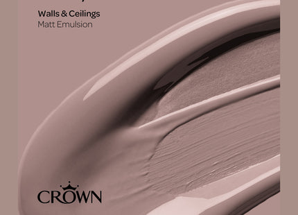 Crown Walls & Ceilings Matt Emulsion Paint Always Orchid 2.5 Litre