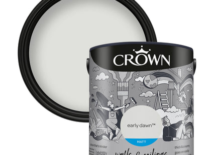 Crown Walls & Ceilings Matt Emulsion Paint Early Dawn 2.5 Litre