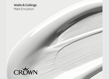 Crown Walls & Ceilings Matt Emulsion Paint Fresh Coconut 2.5 Litre