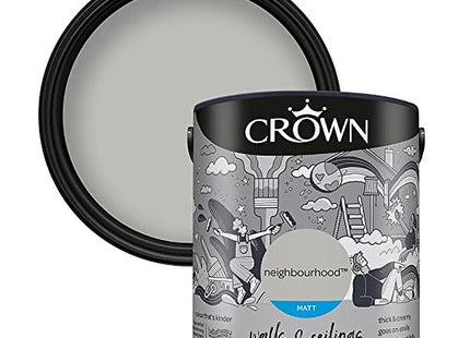 Crown Walls & Ceilings Matt Emulsion Paint 2.5 Litre - Neighbourhood