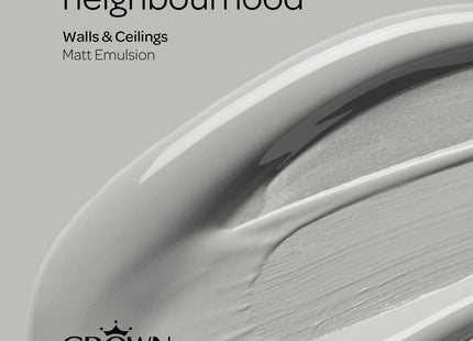 Crown Walls & Ceilings Matt Emulsion Paint 2.5 Litre - Neighbourhood
