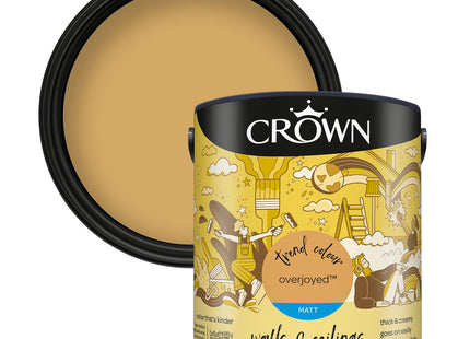 Crown Walls & Ceilings Matt Emulsion Paint Overjoyed 2.5 Litre