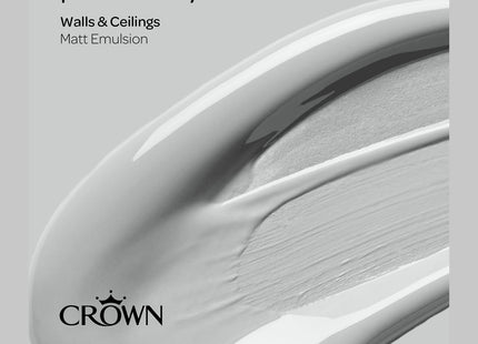 Crown Walls & Ceilings Matt Emulsion Paint Pacific Oyster 2.5 Litre