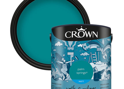 Crown Walls & Ceilings Matt Emulsion Paint Palm Springs 2.5 Litre