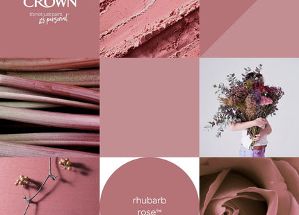 Crown 2.5 Litre Breatheasy Matt Emulsion Paint for Walls & Ceilings - Rhubarb Rose