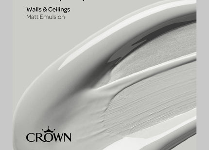 Crown Walls & Ceilings Matt Emulsion Paint Salt Spray 2.5 Litre