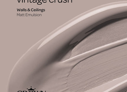 Crown Walls & Ceilings Mocha Matt Emulsion Paint 2.5 Litre