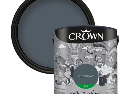 Crown Walls & Ceilings Silk Emulsion Paint Aftershow 2.5 Litre