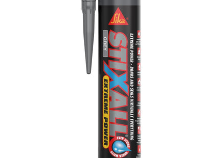 Everbuild Sika Stixall - Extreme Power Sealant and Adhesive - Waterproof - Grey - 290ml