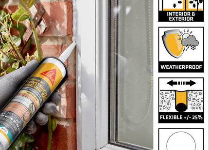 Everbuild Sika SikaSeal Construction Silicone Ultra (Previously Everflex 450) 300ml
