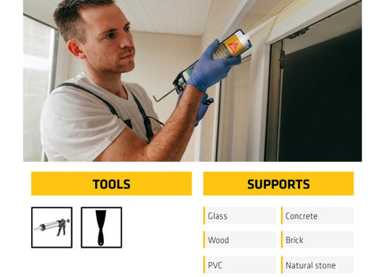 Everbuild Sika SikaSeal Construction Silicone Ultra (Previously Everflex 450) 300ml