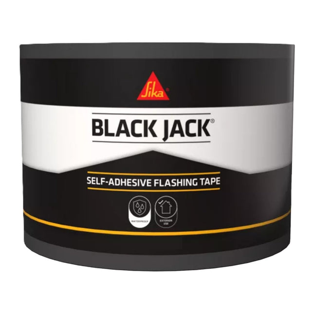 Everbuild Black Jack Strong Self Adhesive Flashing Tape - Natural Lead-Look Finish - 100mm x 3m