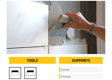 Everbuild 701 Non Slip Tile Adhesive - Ready Mixed - Acrylic Based - Easy To Apply - High Strength - White - 7.5kg