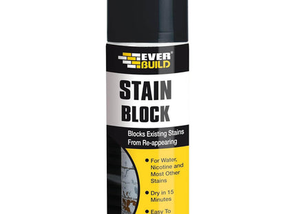 Everbuild Stain Block - Highly Pigmented - Easy to Use - White - 400ml