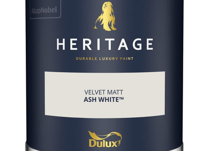Dulux Heritage Velvet Matt Emulsion Tester Pot 125ml - Ash White