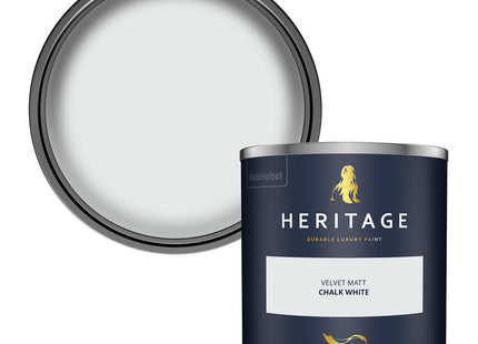 Dulux Heritage Velvet Matt Emulsion Tester Pot 125ml - Chalk White