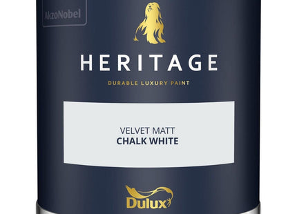Dulux Heritage Velvet Matt Emulsion Tester Pot 125ml - Chalk White