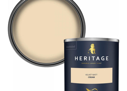 Dulux Heritage Velvet Matt Emulsion Tester Pot 125ml - Cream