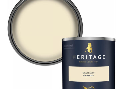 Dulux Heritage Velvet Matt Emulsion Tester Pot 125ml - DH White