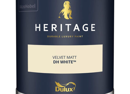 Dulux Heritage Velvet Matt Emulsion Tester Pot 125ml - DH White