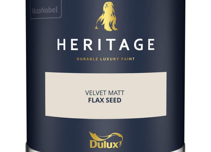 Dulux Heritage Velvet Matt Emulsion Tester Pot 125ml - Flax Seed