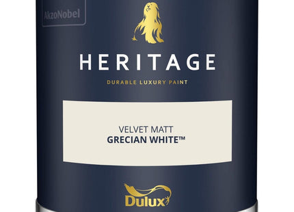Dulux Heritage Velvet Matt Emulsion Tester Pot 125ml - Grecian White