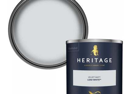 Dulux Heritage Velvet Matt Emulsion Tester Pot 125ml - Lead White