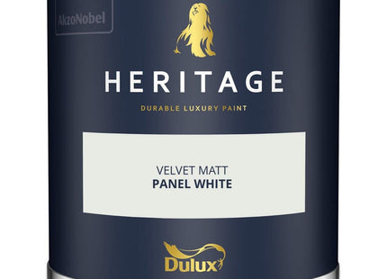 Dulux Heritage Velvet Matt Emulsion Tester Pot 125ml - Panel White