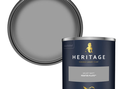 Dulux Heritage Velvet Matt Emulsion Tester Pot 125ml - Pewter Plate