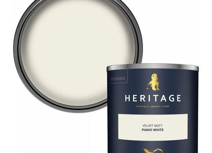 Dulux Heritage Velvet Matt Emulsion Tester Pot 125ml - Piano White
