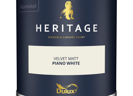 Dulux Heritage Velvet Matt Emulsion Tester Pot 125ml - Piano White