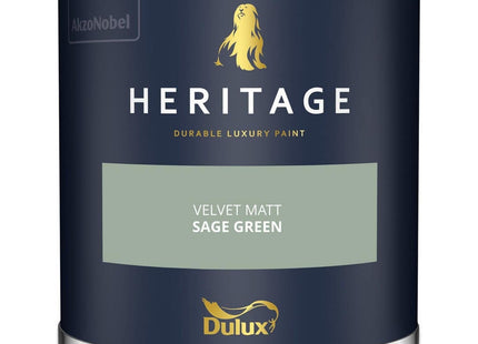 Dulux Heritage Velvet Matt Emulsion Tester Pot 125ml - Sage Green