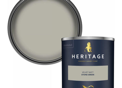Dulux Heritage Velvet Matt Emulsion Tester Pot 125ml - Stone Green