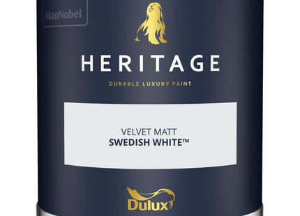 Dulux Heritage Velvet Matt Emulsion Tester Pot 125ml - Swedish White