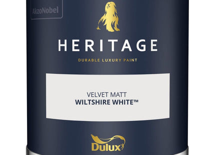 Dulux Heritage Velvet Matt Emulsion Tester Pot 125ml - Wiltshire White