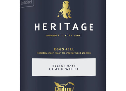 Dulux Heritage Eggshell (Chalk White, 0.75 Litre)