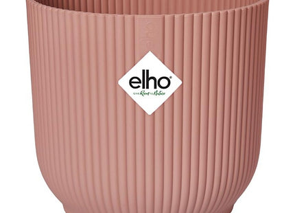 Elho Vibes Fold Round 16cm Flower Pot - Delicate Pink