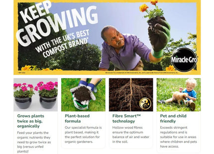 Miracle-Gro Performance Organic Peat Free - 10 Litre