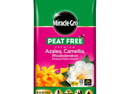 Miracle-Gro Peat Free Azalea Camellia Rhododendron Ericaceous Potting Compost 10 Litre Bag