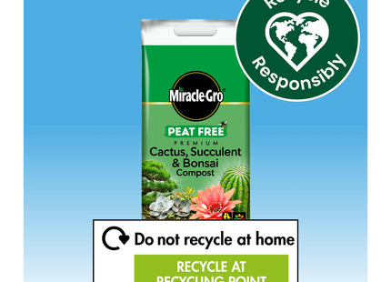 Miracle-Gro Peat Free Cactus/Bonsai Compost - 10 Litre