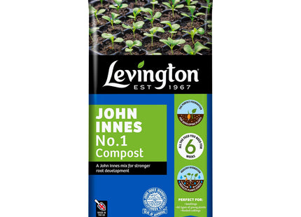 Levington Peat Free John Innes No.1, 25 Litre - Perfect for Seeds, Seedlings, Plug Plants & Propagation