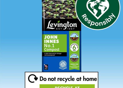 Levington Peat Free John Innes No.1, 25 Litre - Perfect for Seeds, Seedlings, Plug Plants & Propagation