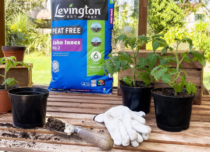 Levington Peat Free John Innes No.2, 25 Litre - Perfect for Repotting Young Plants, Vegetables, Pots & Tubs