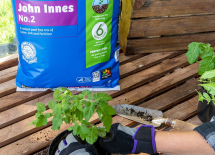Levington Peat Free John Innes No.2, 25 Litre - Perfect for Repotting Young Plants, Vegetables, Pots & Tubs