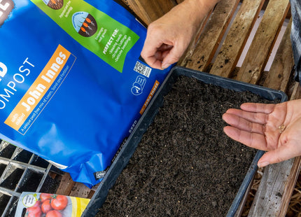 Levington Peat Free Seed Compost, with added John Innes, 25 Litre, Brown