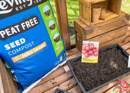 Levington Peat Free Seed Compost, with added John Innes, 25 Litre, Brown