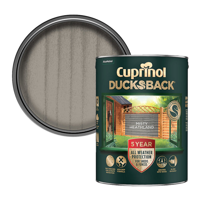 Cuprinol 5 Year Ducksback Misty Heathland 5 Litre