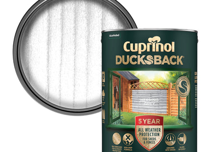 Cuprinol 5 Year Ducksback Herring Grey 5 Litre